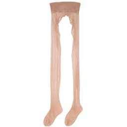 image-Born Smooth Black Silk Stockings Toe Transparent Seamless Ultra-thin Sexy Cored Silk Open-end Pantyhose