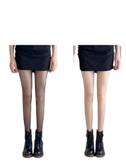 image-Pineapple Anti-hook Ultra-thin Long Light Leg Black Silk Flesh Color Sexy Stockings