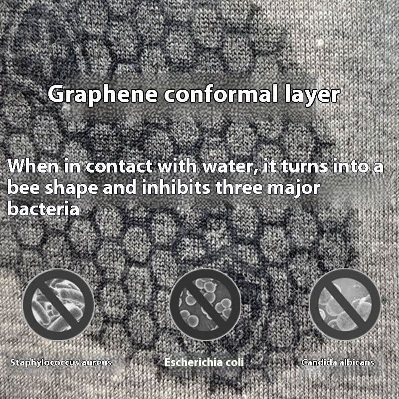 image-Graphene Washable Sanitary Pad Antibacterial Anti-allergy Pure Cotton Breathable