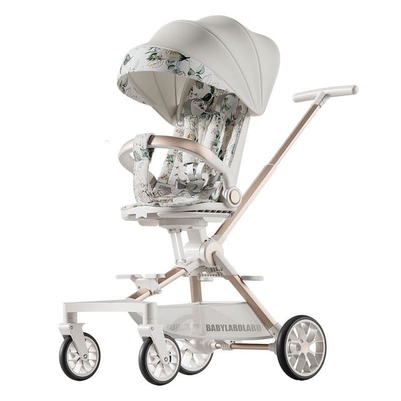 image-Four-wheel Children Infants Two-way Reclining Trolley Lightweight Folding