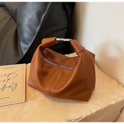 image-Simple Texture Single Shoulder Crossbody Korean Style Fashion Fashion High Sense Underarm Bag