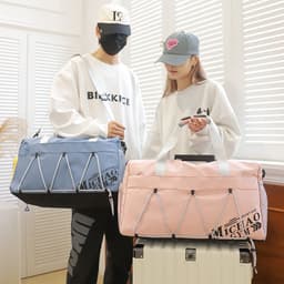 image-Large Capacity Lightweight Tote Luggage Bag Dry Wet Separation Swimming Gym Bags