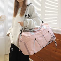image-Large Capacity Lightweight Tote Luggage Bag Dry Wet Separation Swimming Gym Bags