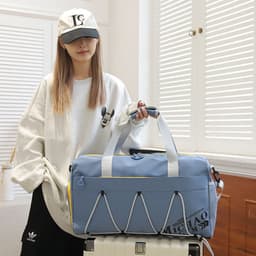 image-Large Capacity Lightweight Tote Luggage Bag Dry Wet Separation Swimming Gym Bags