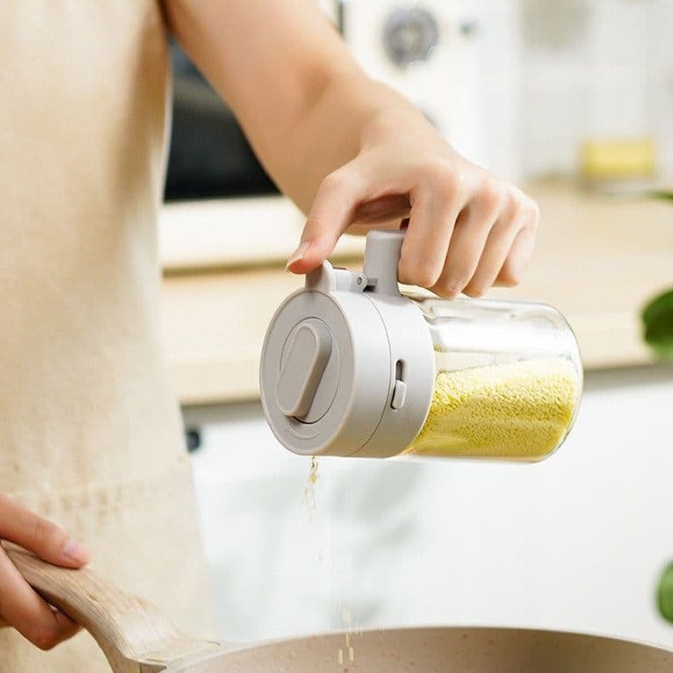 image-Small Seasoning Jars With Lids And Spoons Measuring Spoon Separation Seasoning Box Kitchen Household Tiny Seasoning Containers Kitchen Gadgets