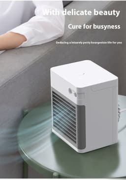 image-Humidifier Desktop Mini Air Cooler USB Water Cooling Fan