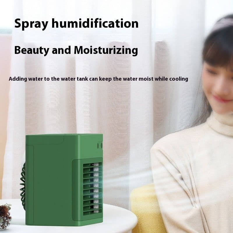 image-Humidifier Desktop Mini Air Cooler USB Water Cooling Fan