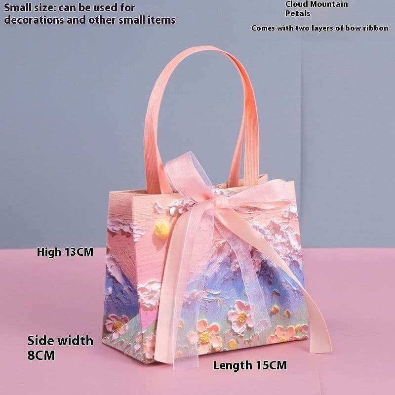 image-Yunshan Petals Beautiful Crayon Gift Handbag