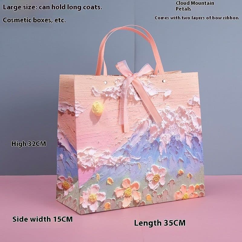 image-Yunshan Petals Beautiful Crayon Gift Handbag