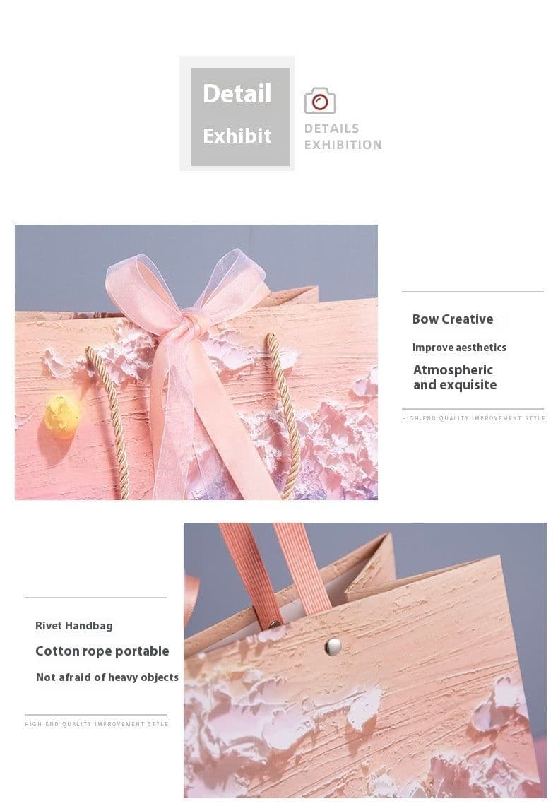 image-Yunshan Petals Beautiful Crayon Gift Handbag