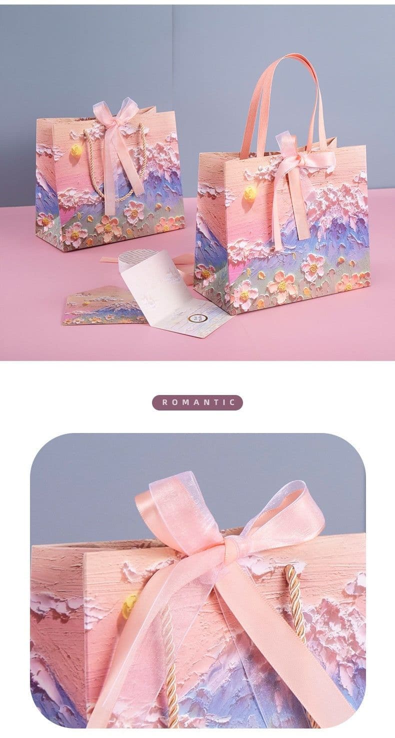 image-Yunshan Petals Beautiful Crayon Gift Handbag