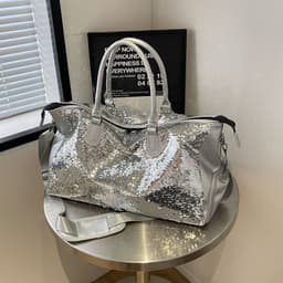 image-Sequined Travel Workout Fashion Shoulder Bag