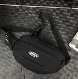 image-Canvas Crossbody Men's Chest Bag Minimalism