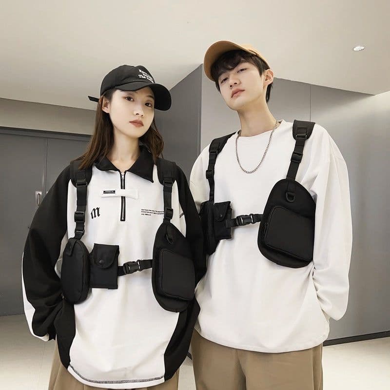 image-Tooling Tactical Fashion Brand Multi-pocket Vest Chest Bag