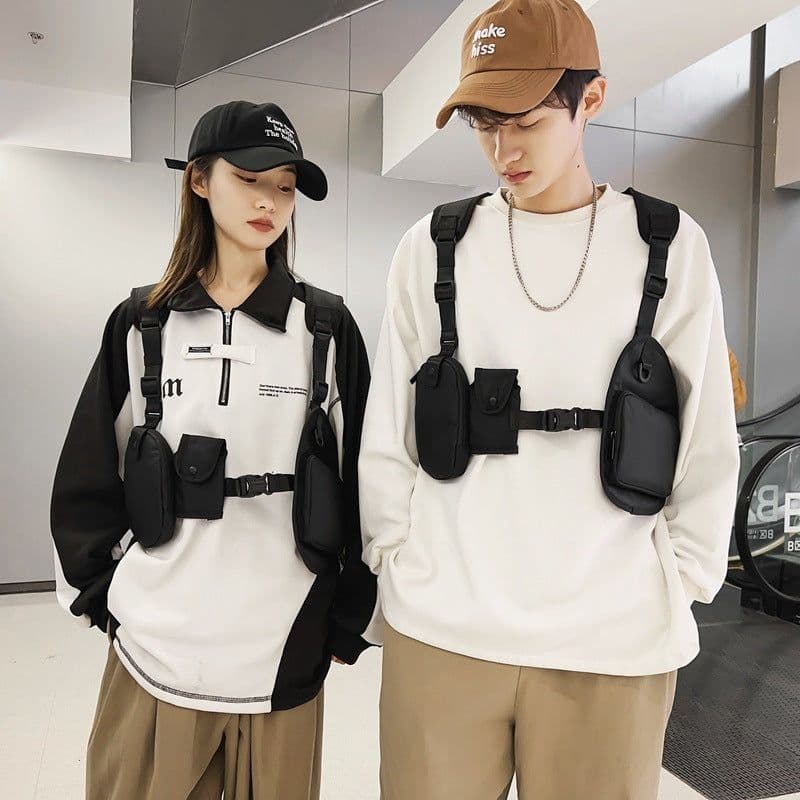 image-Tooling Tactical Fashion Brand Multi-pocket Vest Chest Bag