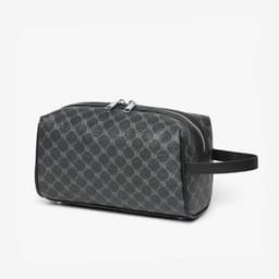 image-Large Capacity Casual Wash Bag Portable Fitness Trumpeter Carrying Fashion Pu Printing Men