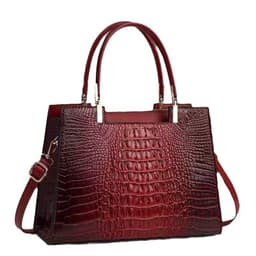 image-Women's Fashion Casual Crocodile Pattern Large Capacity Handbag