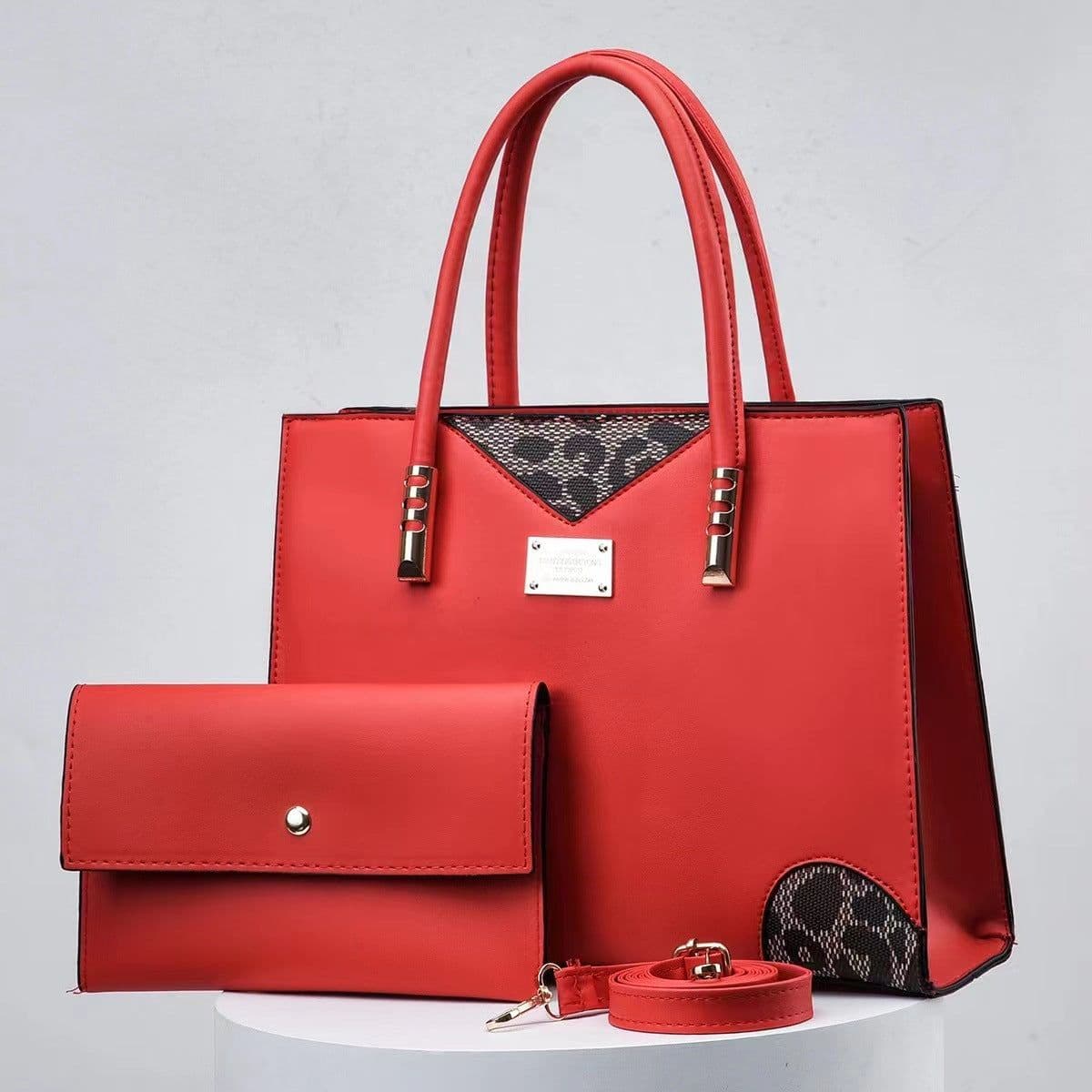 image-Women's Fashion Lettered Casual Large Capacity Shoulder Messenger Bag
