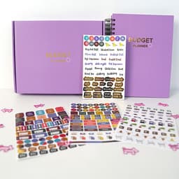 image-Coil Notebook Stickers Monthly Financial Planning English Budget Book Suit