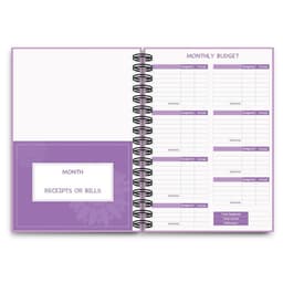 image-Coil Notebook Stickers Monthly Financial Planning English Budget Book Suit