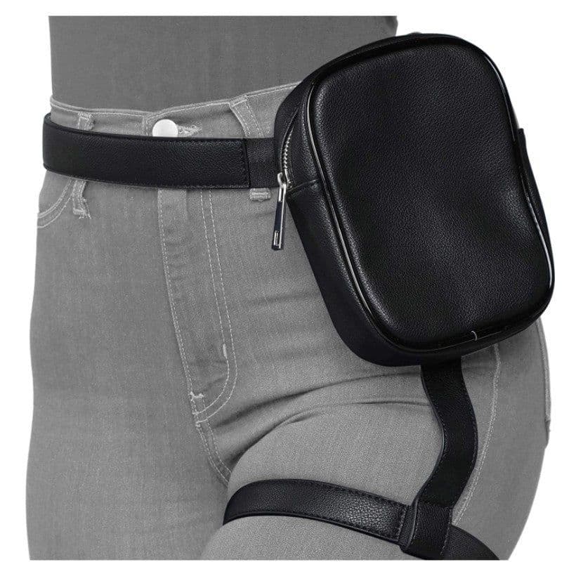 image-Fishnet Stockings Tight Women's Drawstring Waist Bag