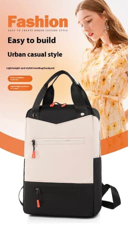 image-Women's Backpack Women's Large Capacity Fashion Oxford Cloth Outdoor Travel Leisure Portable