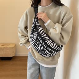 image-Cool Contrast Color Casual Simple Shoulder Messenger Bag