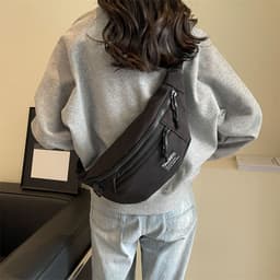 image-Cool Contrast Color Casual Simple Shoulder Messenger Bag