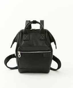 image-Leather Backpack Women's Vintage Bag Coin Purse