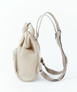 image-Leather Backpack Women's Vintage Bag Coin Purse