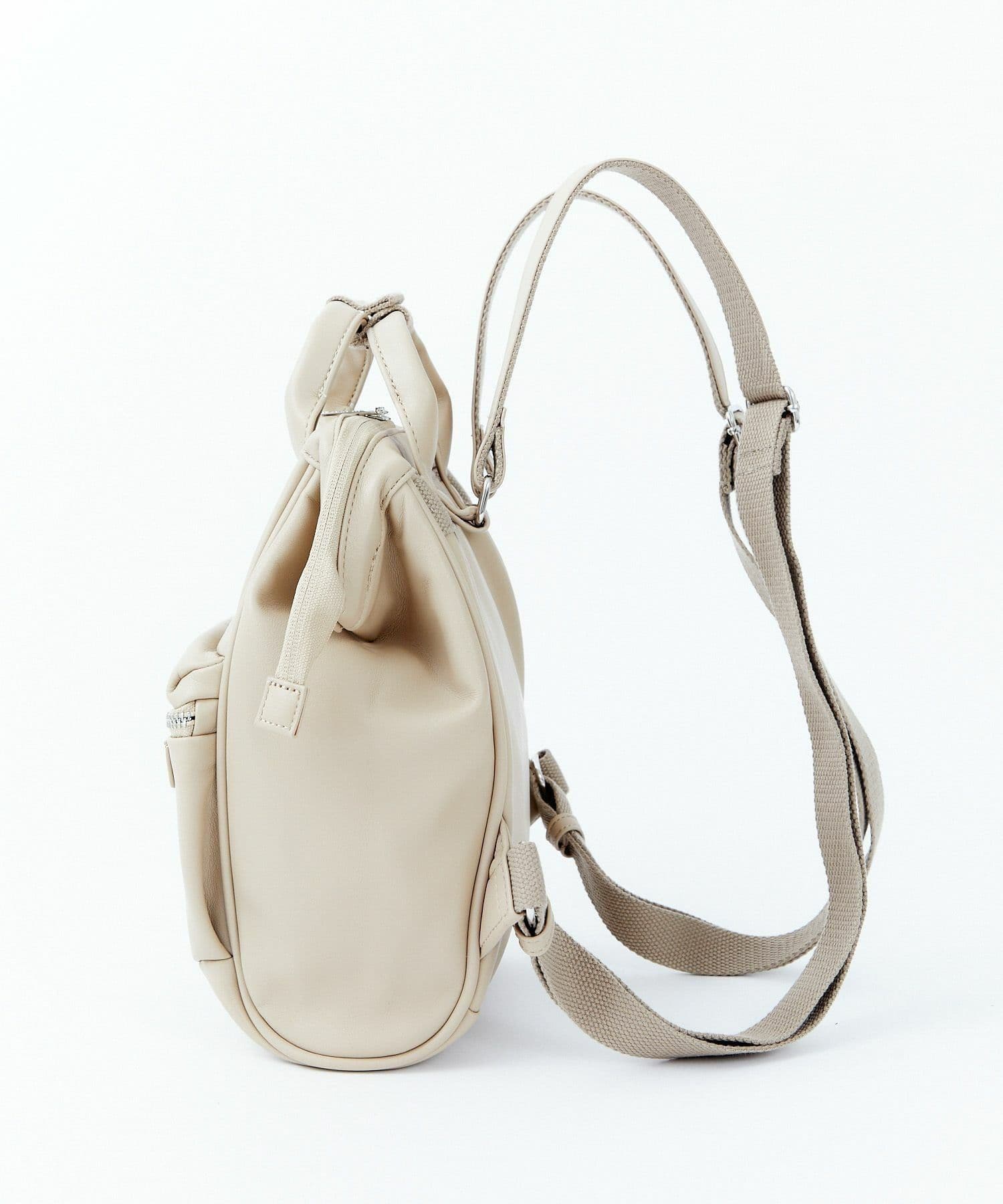 image-Leather Backpack Women's Vintage Bag Coin Purse