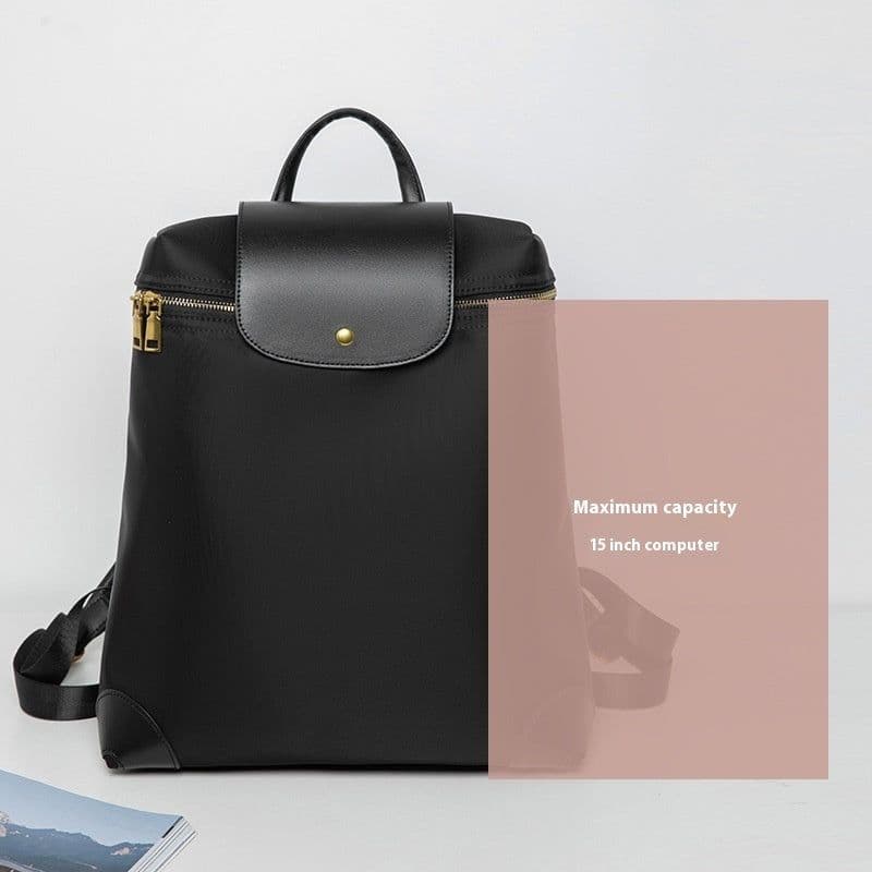 image-Backpack Casual Shoulder Hand-carrying Nylon Canvas Traveling Bag