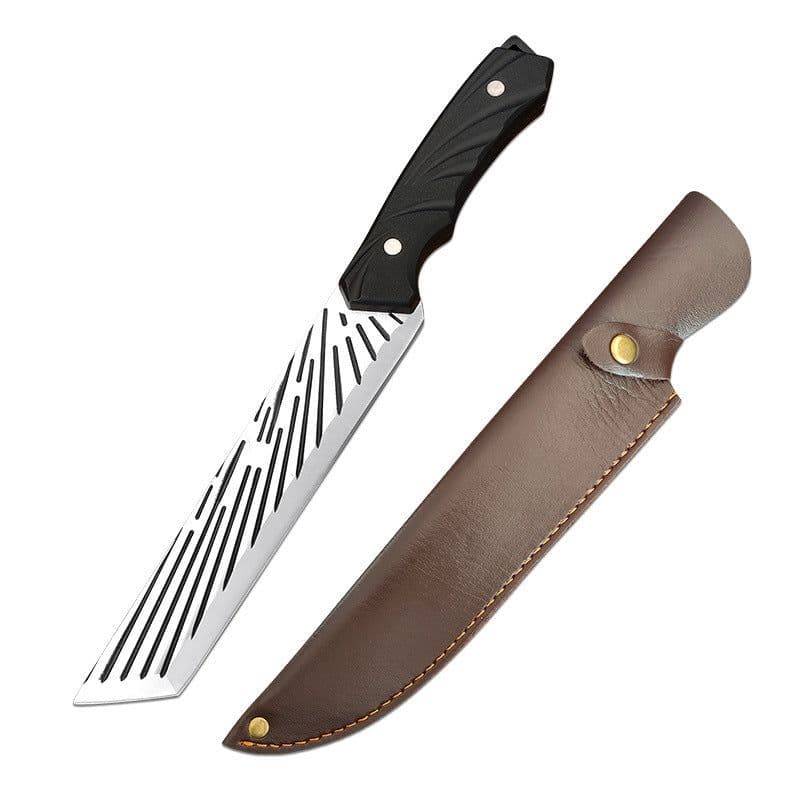 image-Oblique Hammer Pattern Hand-forged Household Meat Cutting Dual-purpose Kitchen Knife