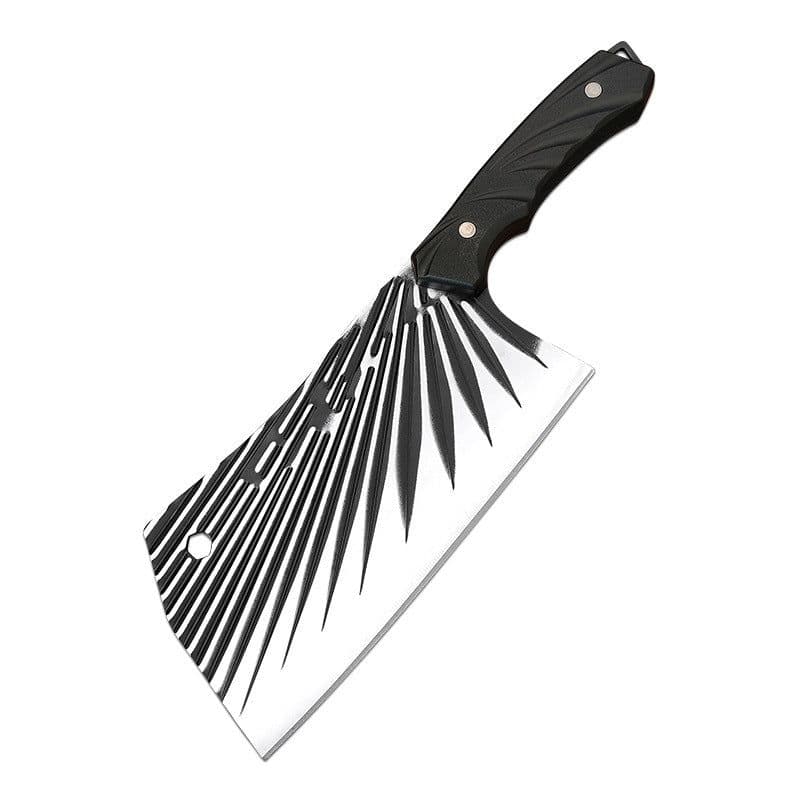 image-Oblique Hammer Pattern Hand-forged Household Meat Cutting Dual-purpose Kitchen Knife