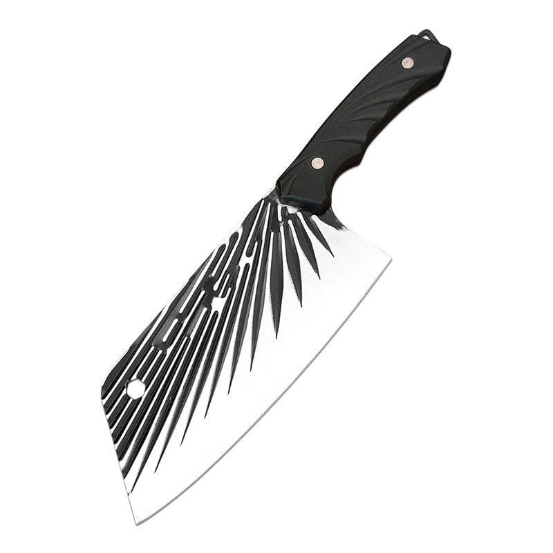 image-Oblique Hammer Pattern Hand-forged Household Meat Cutting Dual-purpose Kitchen Knife