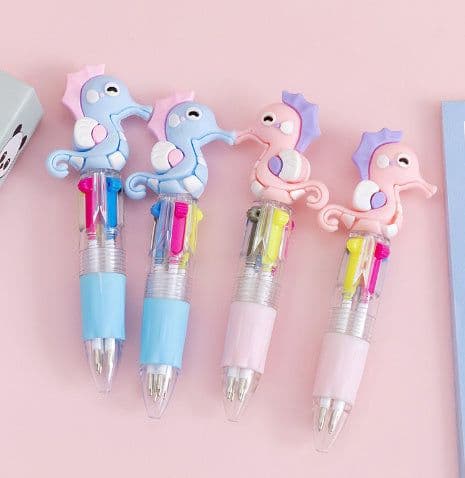 image-Cute Cartoon Cute Object Four-color Press Color Ballpoint Pen