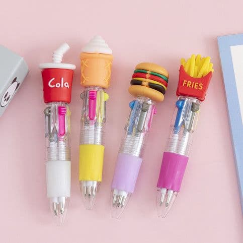 image-Cute Cartoon Cute Object Four-color Press Color Ballpoint Pen