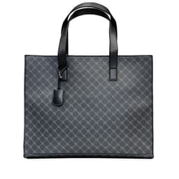 image-Plaid Tote Daily Casual Shoulder Bag Men's Briefcase Crossbody
