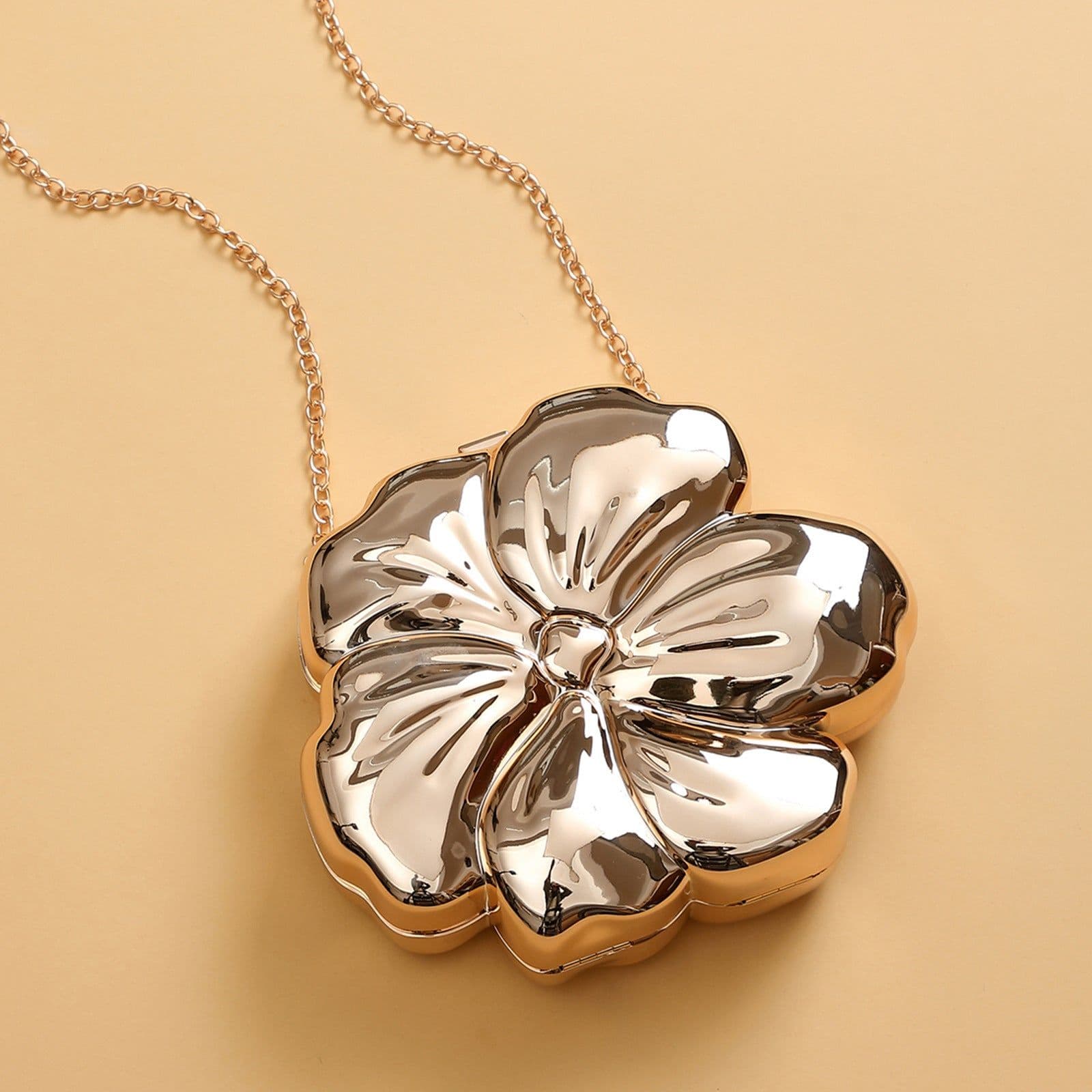 image-Flower Women's Clutch Chain Crossbody Bag Fashion