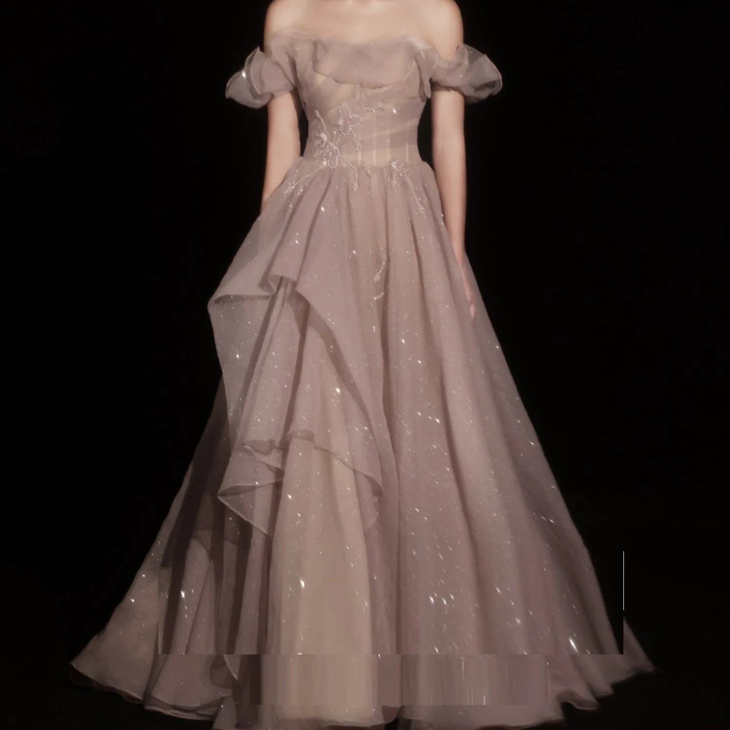 image-Annual Meeting Host Birthday Dress Bride Wedding Dinner Dress