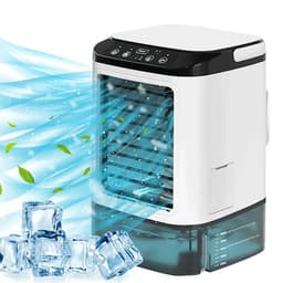 image-New Style Air Cooler Desktop Air Conditioner Fan Dual Spray Cooling Electric Fan Air Cooler USB Portable Refrigeration