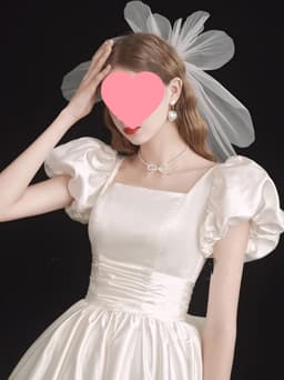 image-French Light Wedding Dress Satin Vintage Trip Shoot Bridal Gown Dress