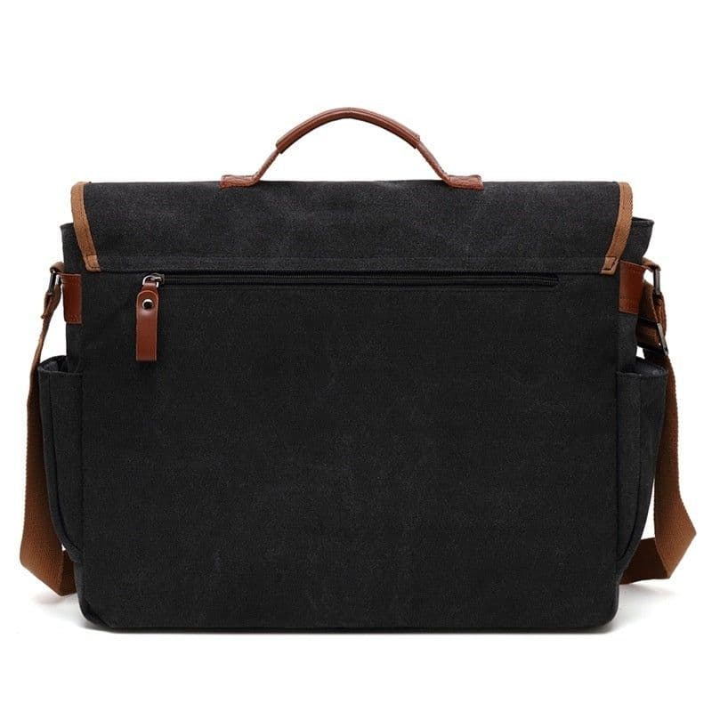 image-Men's Canvas Waterproof Large Capacity Shoulder Bag