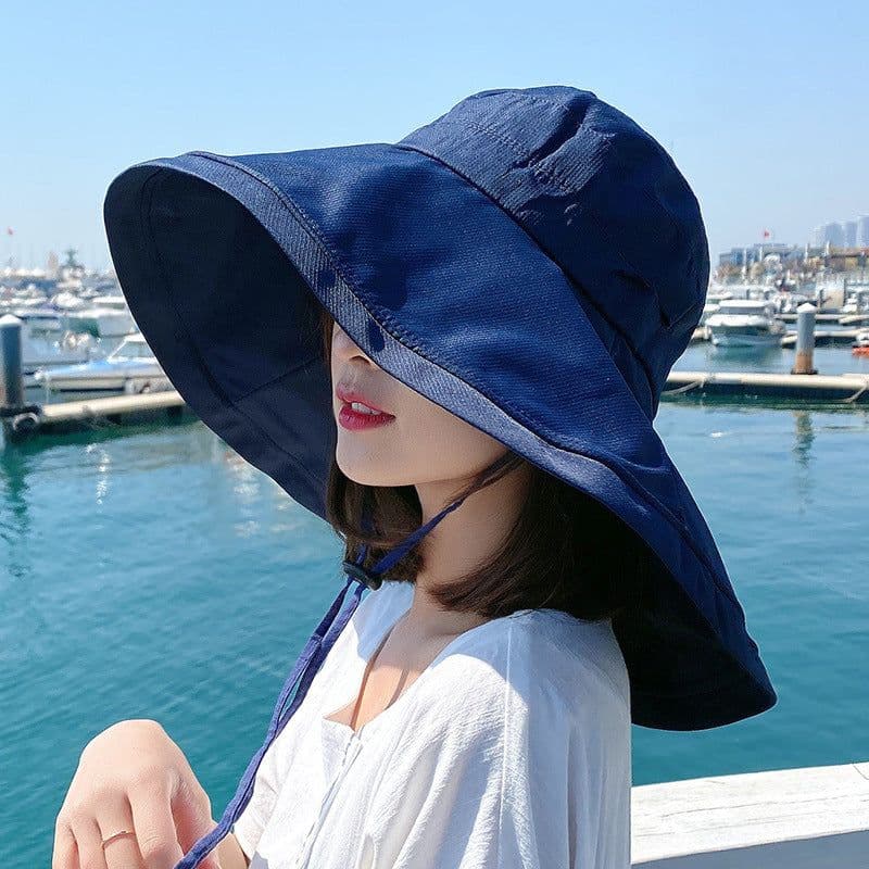 image-Wide Brim Neck Protection Protection Hat Female UV Protection Outdoor Big Brim Sun Hat