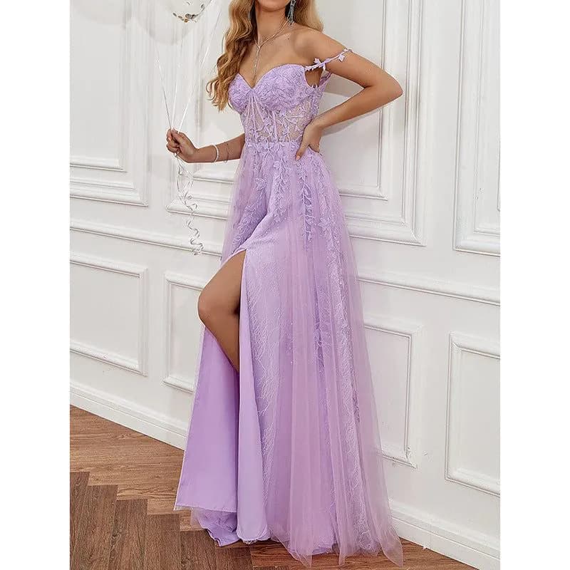image-Temperament Red Carpet Catwalk Show Banquet Annual Meeting Performance Host Evening Dress