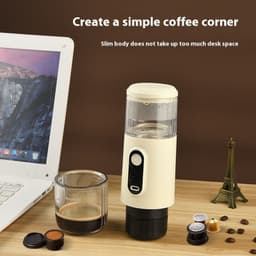 image-Wireless Portable Italian Coffee Machine Electric Concentrated Capsule Small Portable Outdoor Vehicle-mounted Home Use