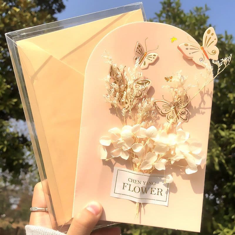image-Boxed Greeting Card 3D 3D Birthday Blessing Card Butterfly Shape