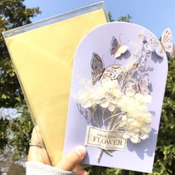 image-Boxed Greeting Card 3D 3D Birthday Blessing Card Butterfly Shape