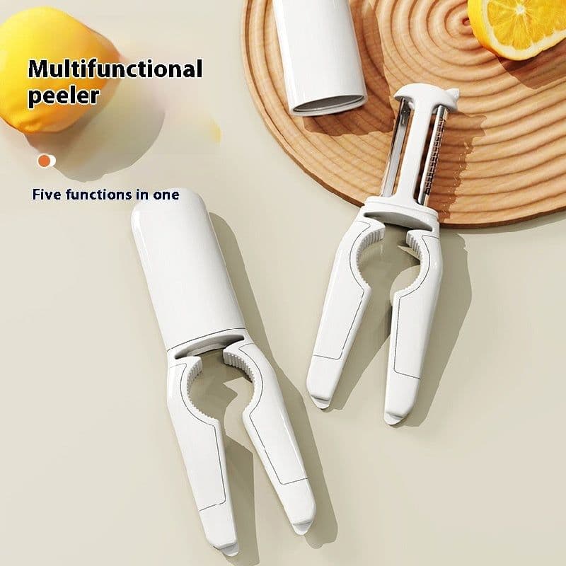 image-5 In 1 Fruit And Vegetable PeelerFood Grade Stainless Steel Veggie Peeler And Bottle Opener Multifunctional Dishwasher Safe Kitchen Gadgets