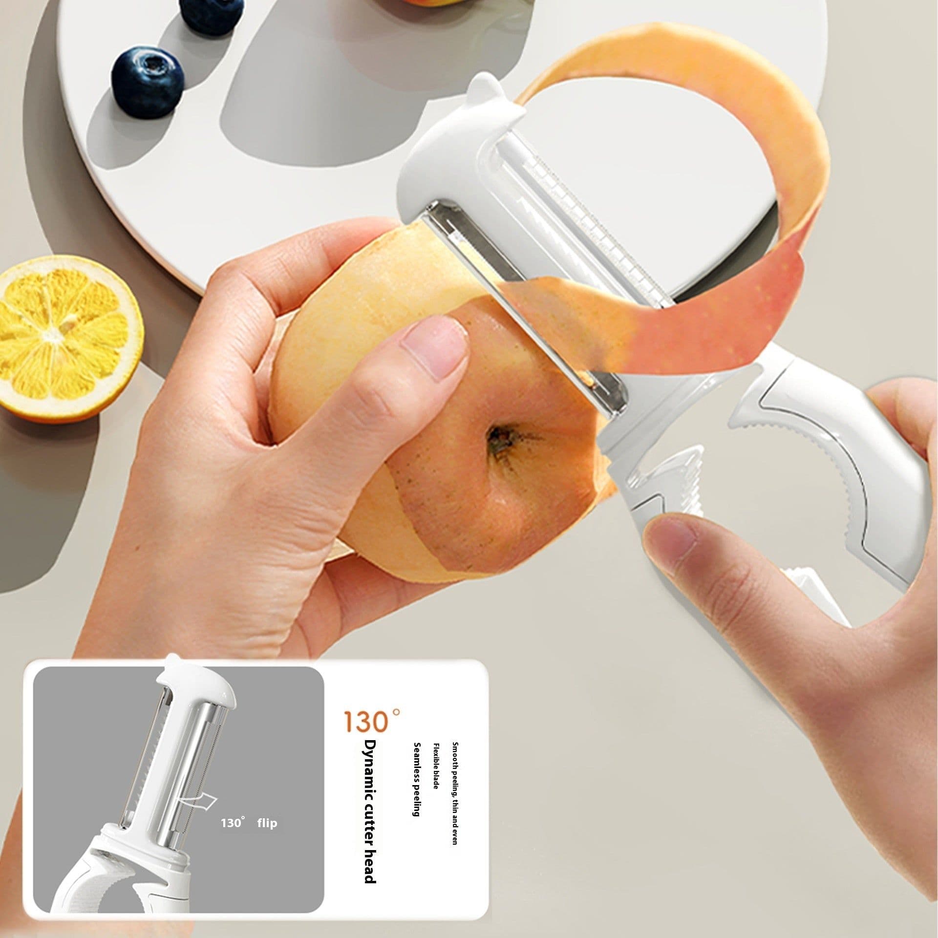 image-5 In 1 Fruit And Vegetable PeelerFood Grade Stainless Steel Veggie Peeler And Bottle Opener Multifunctional Dishwasher Safe Kitchen Gadgets
